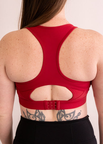 The Core Bra - High Support + Max Coverage - Savvy Red